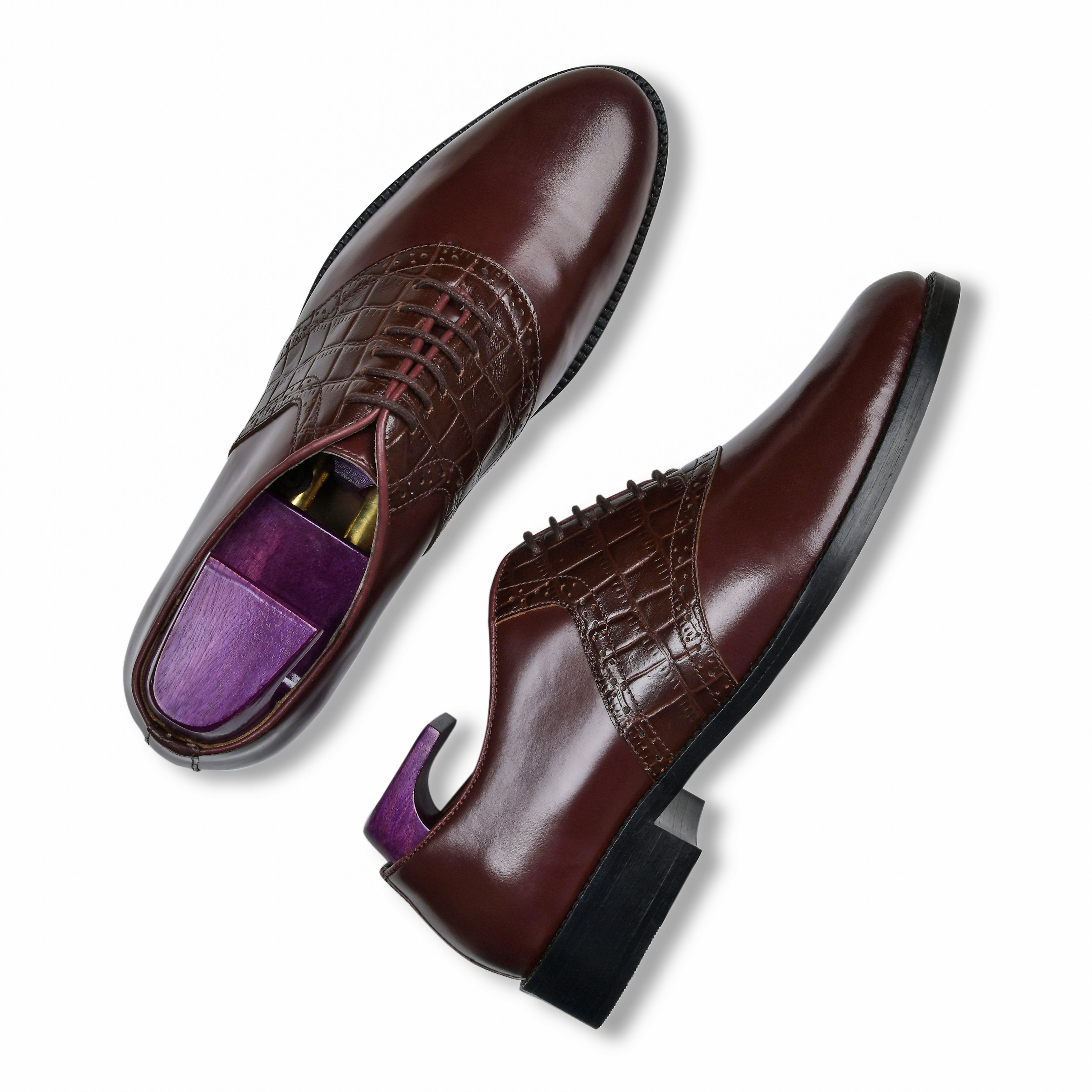 JOHN | BURGUNDY CROCO